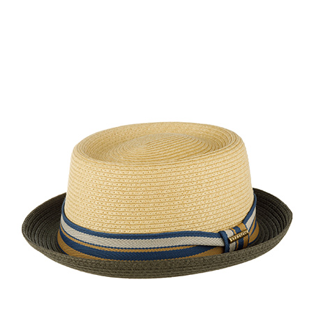 Шляпа STETSON арт. 1698509 PORK PIE TOYO (бежевый / оливковый)