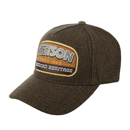 Бейсболка STETSON арт. 7760101 TRUCKER CAP WOOL/LINEN (коричневый)
