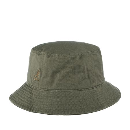 Панама KANGOL арт. K4224HT Washed Bucket (оливковый)