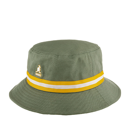 Панама KANGOL арт. K4012SP Stripe Lahinch (оливковый)
