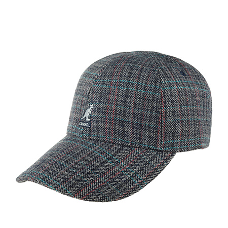 Бейсболка KANGOL арт. K5431 Warped Herringbone Baseball (темно-синий / серый)