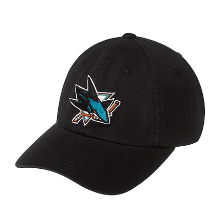 Бейсболка AMERICAN NEEDLE арт. 40742A-SJS San Jose Sharks Blue Line NHL (черный)