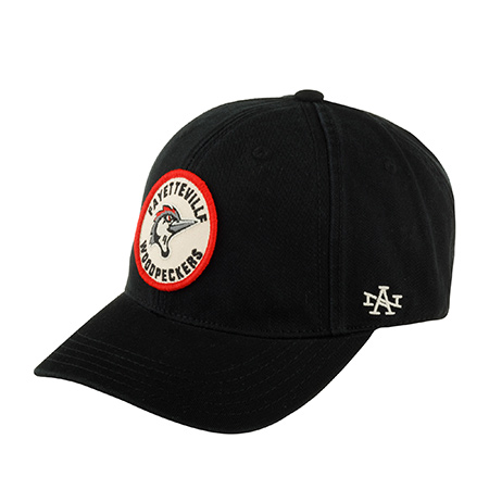 Бейсболка AMERICAN NEEDLE арт. SMU702A-FVW Fayetteville Woodpeckers Hepcat (черный)