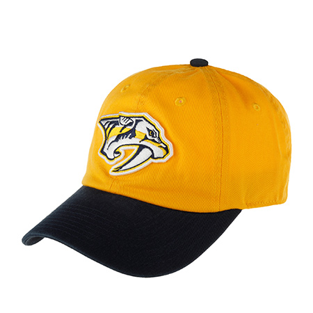 Бейсболка AMERICAN NEEDLE арт. 40742B-NAP Nashville Predators Blue Line NHL (желтый / темно-синий)