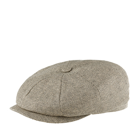 Кепка STETSON арт. 6840536 HATTERAS HERRINGBONE SUSTAINABLE (светло-коричневый)