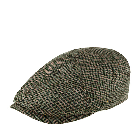 Кепка STETSON арт. 6642201 6-PANEL CAP SILK HOUNDSTOOTH (темно-коричневый)