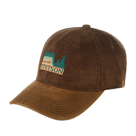 Бейсболка STETSON арт. 7721173 BASEBALL CAP WOODS (коричневый)