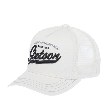 Бейсболка STETSON арт. 7751171K TRUCKER CAP AMERICAN HERITAGE CLASSIC (белый)