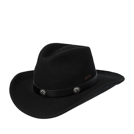Шляпа STETSON арт. 3598126 WESTERN WOOLFELT (черный)