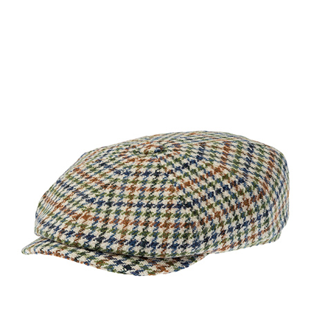 Кепка STETSON арт. 6870206 HATTERAS HARRIS TWEED (голубой / зеленый / коричневый)