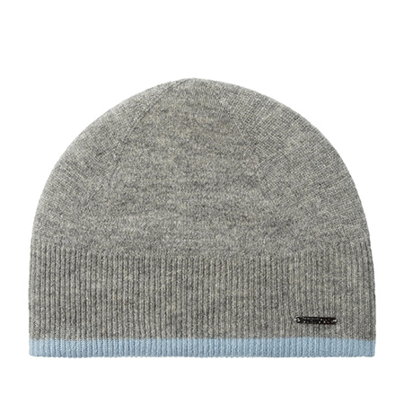 Шапка STETSON арт. 8699213 BEANIE CASHMERE REVERSIBLE (светло-серый / голубой)