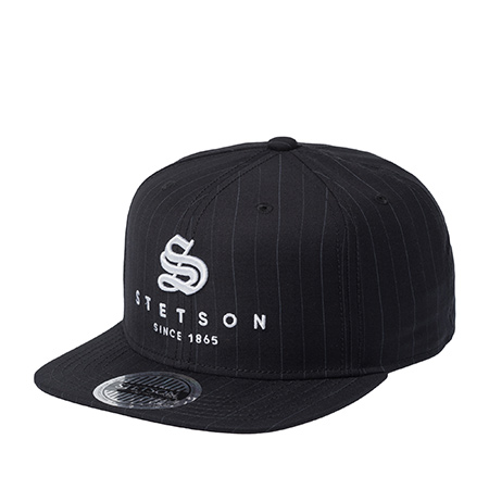 Бейсболка STETSON арт. 7786701 BASEBALL CAP PINSTRIPE (черный)