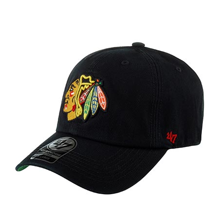 Бейсболка 47 BRAND арт. H-FSVNF04RPF-BK Chicago Blackhawks NHL (черный)