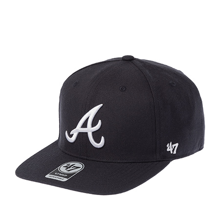 Бейсболка 47 BRAND арт. B-SRS01WBP-NYD Atlanta Braves MLB (темно-синий)