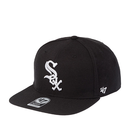 Бейсболка 47 BRAND арт. B-SRS06WBP-BKA Chicago White Sox MLB (черный)