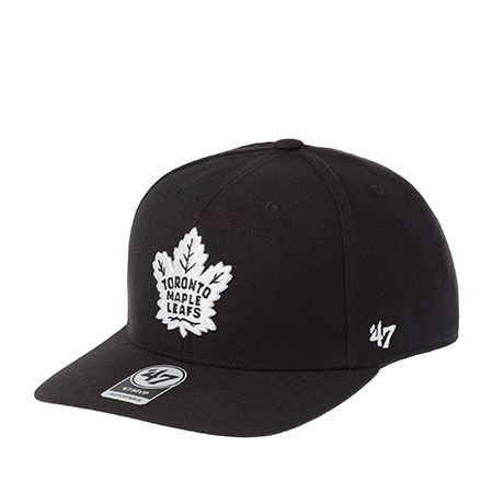 Бейсболка 47 BRAND арт. H-NSHOT18WBP-BKW Toronto Maple Leafs NHL (черный)