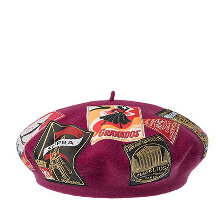 Берет LAULHERE арт. ERIDAN TU (малиновый)