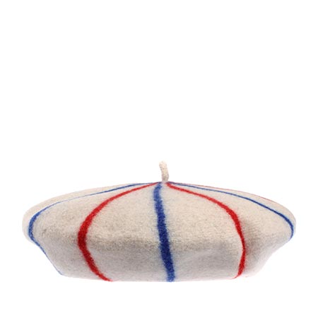 Берет LE BERET FRANCAIS арт. MARINIERE (кремовый / синий / красный)
