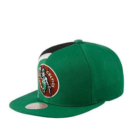 Бейсболка MITCHELL NESS арт. HHSS2992-BCEYYPPPGREN Boston Celtics NBA (зеленый)
