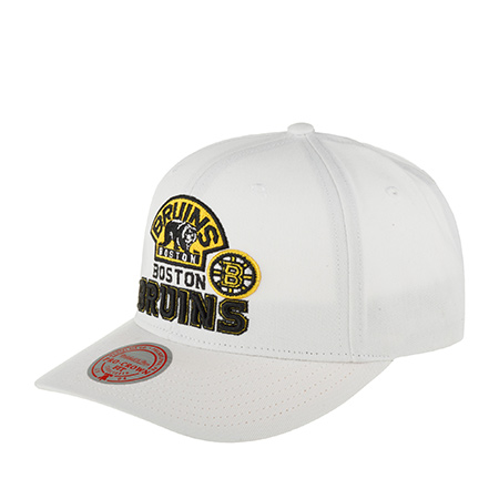Бейсболка MITCHELL NESS арт. HHSS5758-BBNYYPPPWHIT Boston Bruins NHL (белый)