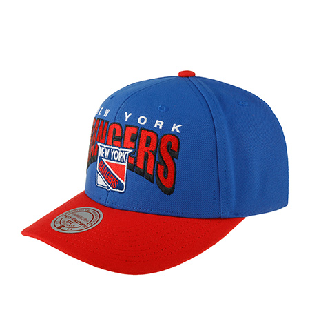 Бейсболка MITCHELL NESS арт. HHSS6643-NYAYYPPPBLUE New York Rangers NHL (синий / красный)