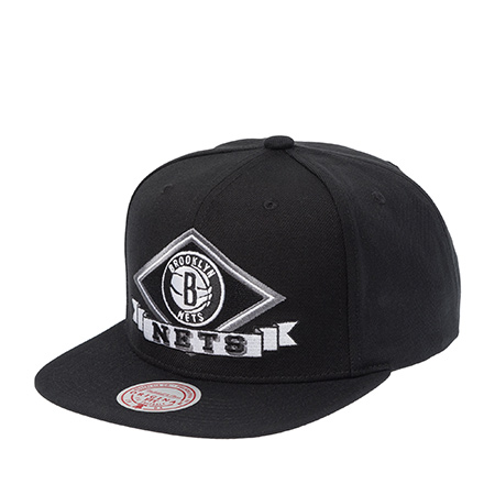 Бейсболка MITCHELL NESS арт. HS9657-BNEBLCK Brooklyn Nets NBA (черный)