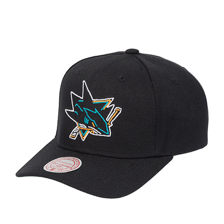 Бейсболка MITCHELL NESS арт. HP9572-SJSBLCK San Jose Sharks NHL (черный)