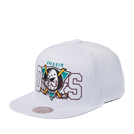 Бейсболка MITCHELL NESS арт. HS10385-ADUWHIT Anaheim Ducks NHL (белый)