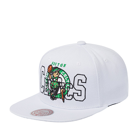 Бейсболка MITCHELL NESS арт. HS10387-BCEWHIT Boston Celtics NBA (белый)