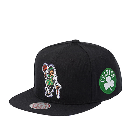 Бейсболка MITCHELL NESS арт. HS11485-BCEBLCK Boston Celtics NBA (черный)