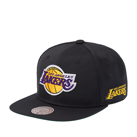Бейсболка MITCHELL NESS арт. HS11500-LALBLCK Los Angeles Lakers NBA (черный)