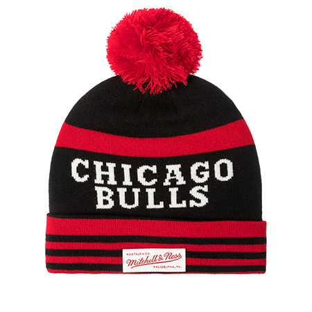 Шапка MITCHELL NESS арт. EU116-ONFILED-CHIB-BLK Chicago Bulls NBA  (black)