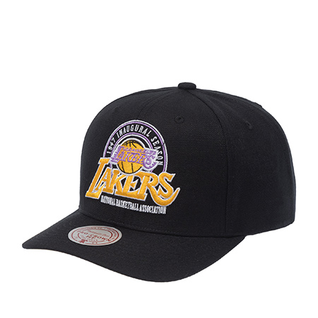 Бейсболка MITCHELL NESS арт. HP13815-LALBLCK Los Angeles Lakers NBA (черный)