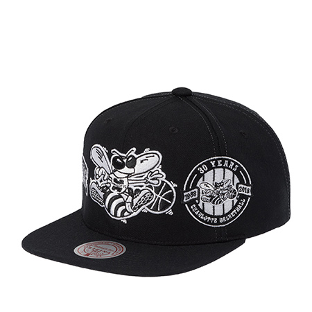 Бейсболка MITCHELL NESS арт. HS12160-CHOBLCK Charlotte Hornets NBA (черный)