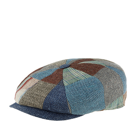 Кепка LIERYS арт. 6880905 8-PANEL CAP PATCHWORK (синий / коричневый)