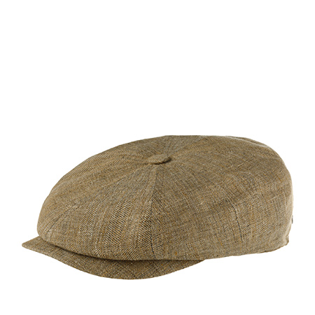 Кепка LIERYS арт. 6883501 8-PANEL CAP LINEN HERRINGBONE (светло-коричневый)