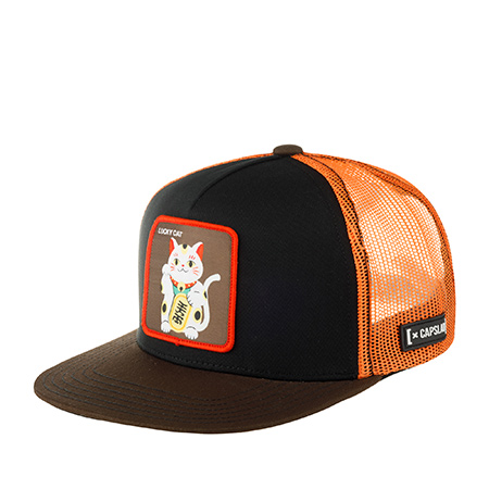 Бейсболка CAPSLAB арт. CL4/1/CF/LUC Premium Lucky cat (коричневый )