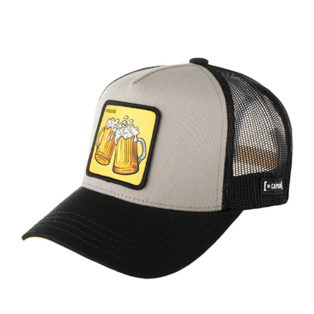 Бейсболка CAPSLAB арт. CL4/1/CT/CHE Premium Cheers (серый / черный)