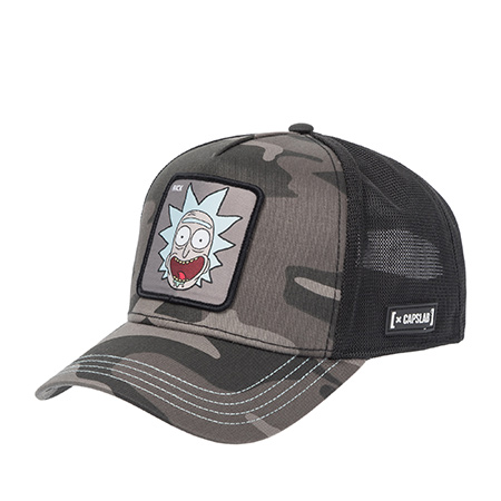 Бейсболка CAPSLAB арт. CL/REM5/1/PCT/RMB Rick and Morty Rick (серый / камуфляж)