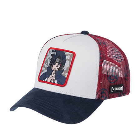 Бейсболка CAPSLAB арт. CL/NC2/1/CT/SHA Naruto Sasuke (белый / темно-синий)