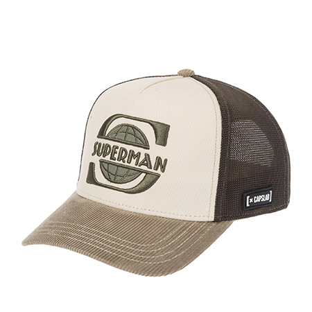 Бейсболка CAPSLAB арт. CL/DC12/1/PCTPLANB DC Comics Superman (кремовый / оливковый)