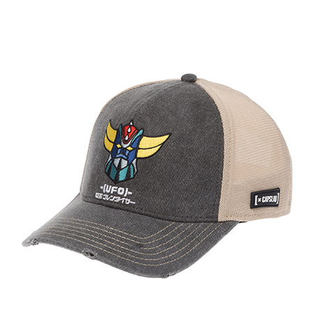 Бейсболка CAPSLAB арт. CL/GOL7/1/PCS/GOLB UFO Robo Grendizer (серый / бежевый)