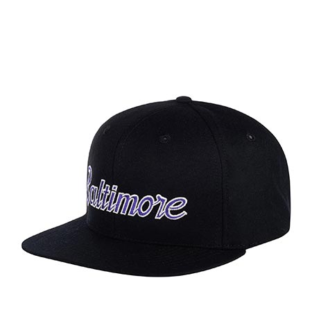 Бейсболка HOOD арт. 100-MWL005-MD007-BK Baltimore (черный / фиолетовый)