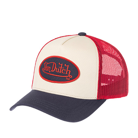 Бейсболка VON DUTCH арт. VD/0/CAS1/CLA5  (кремовый / синий)