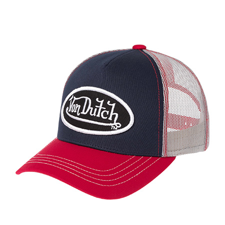 Бейсболка VON DUTCH арт. VD/0/CAS1/COL/MAR  (синий / красный)