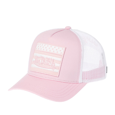 Бейсболка VON DUTCH арт. VD/0/CAS2/FLAG/PP  (светло-розовый)