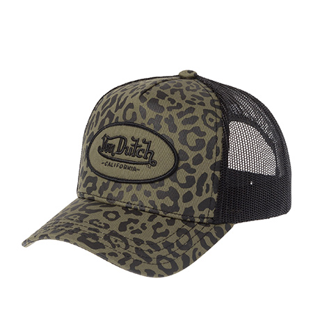 Бейсболка VON DUTCH арт. VD/0/CAS2/LEO/KA  (оливковый)