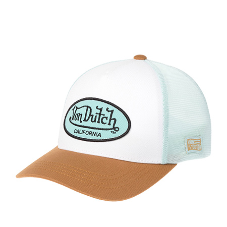 Бейсболка VON DUTCH арт. VD/1/CB/LOF/B40B (белый / светло-коричневый)