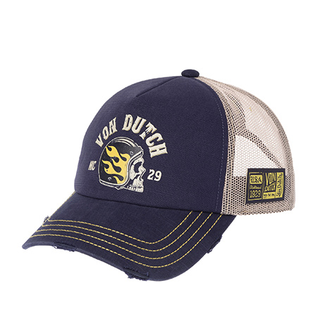 Бейсболка VON DUTCH арт. VD/1/CT/CREW/30  (темно-синий)