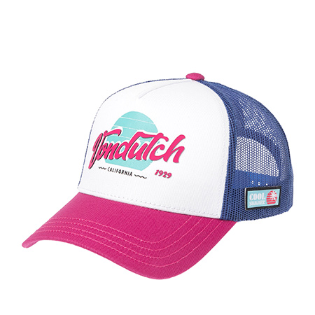 Бейсболка VON DUTCH арт. VD/1/CT/SURF/11 (белый / розовый)